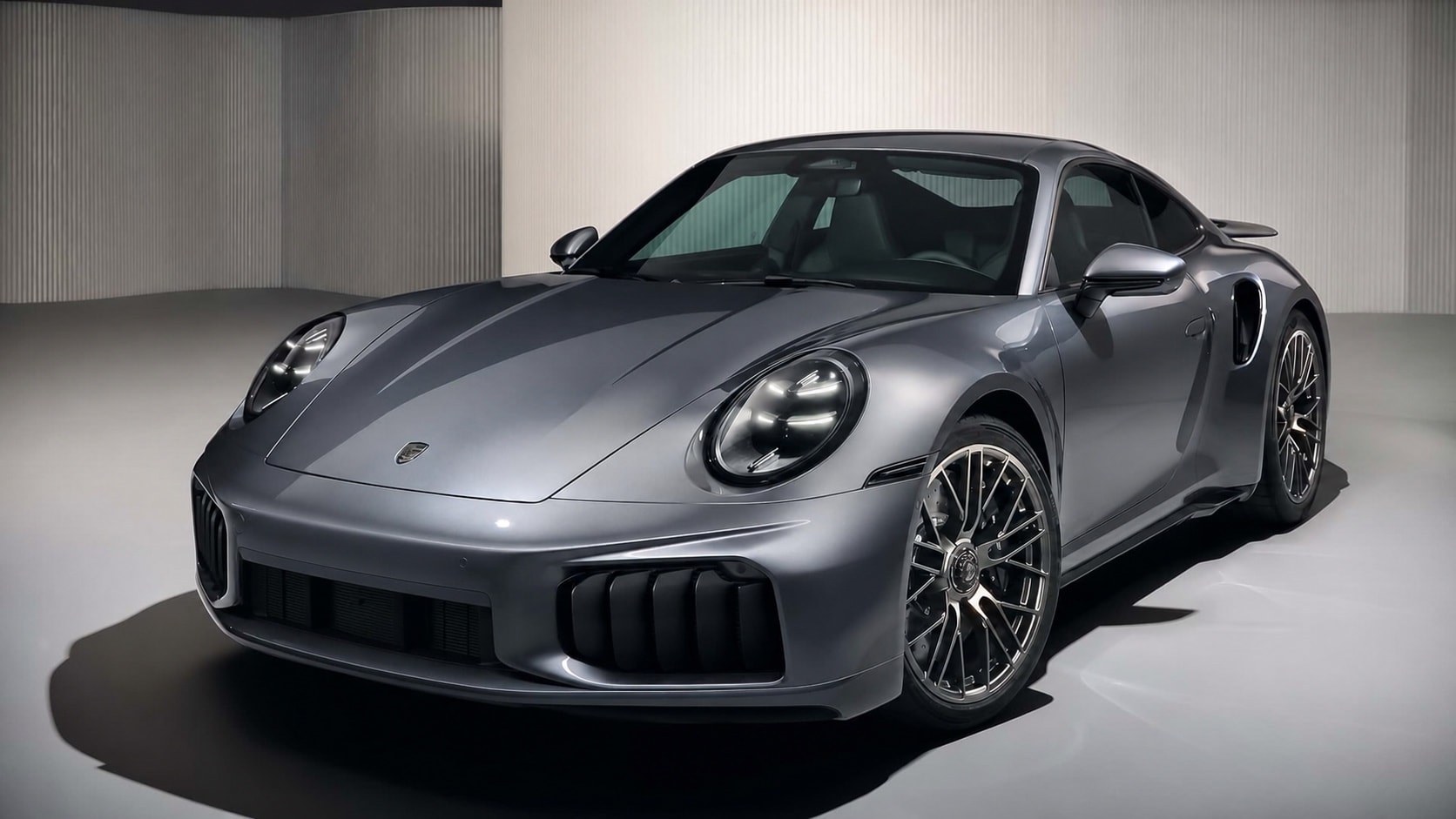 Porsche 911 Turbo S sem placa em estúdio